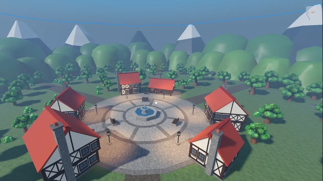 Map generated in VibeStarter : Medieval village