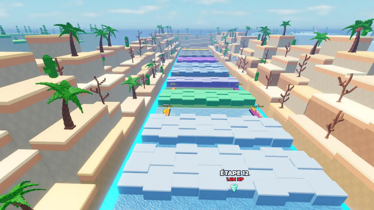 Map generated in VibeStarter : Tropical obby