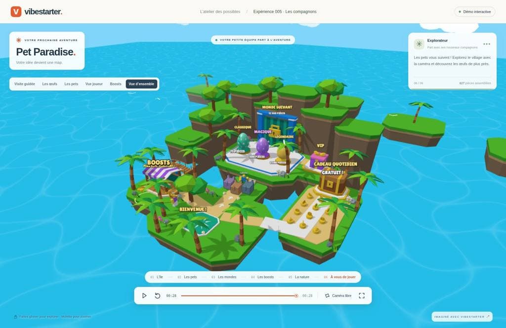 Pet Paradise: three eggs, a coin garden and a boost shop.